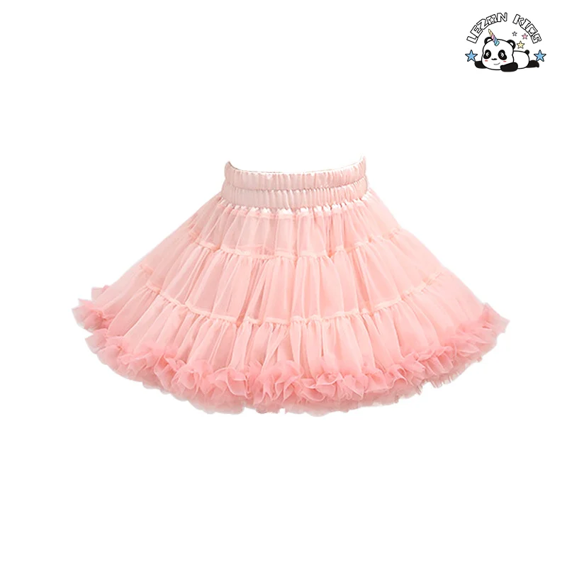 LEZONKIDS - Customized Children's TUTU Girls' Half Puffy Skirt Baby Princess Skirt Tulle Skirt for Dance
